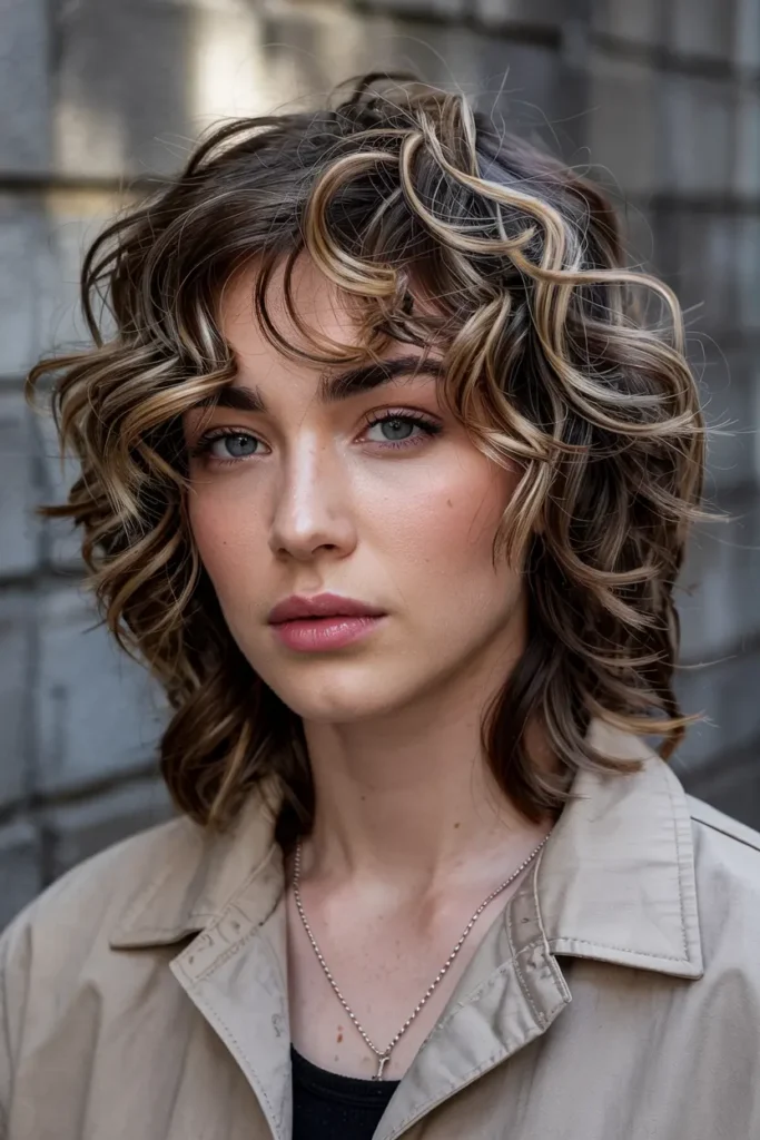 12. Layered Curly Mullet