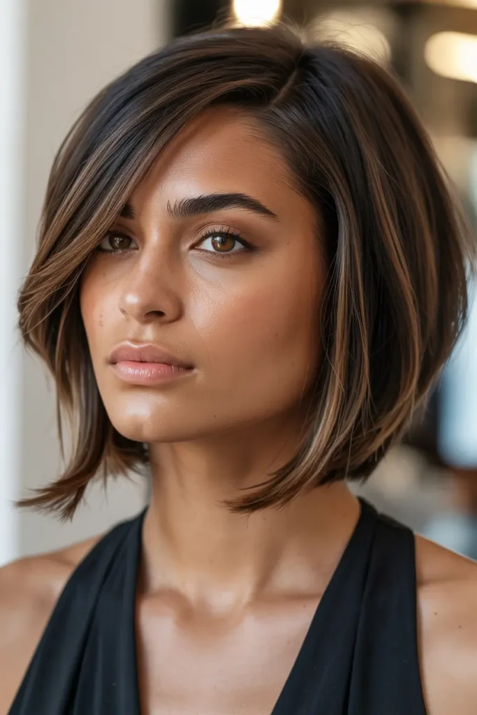 30 Feathered Bob Hairstyles That Are Totally Trending 12 12. Side Swept Feathered Bob