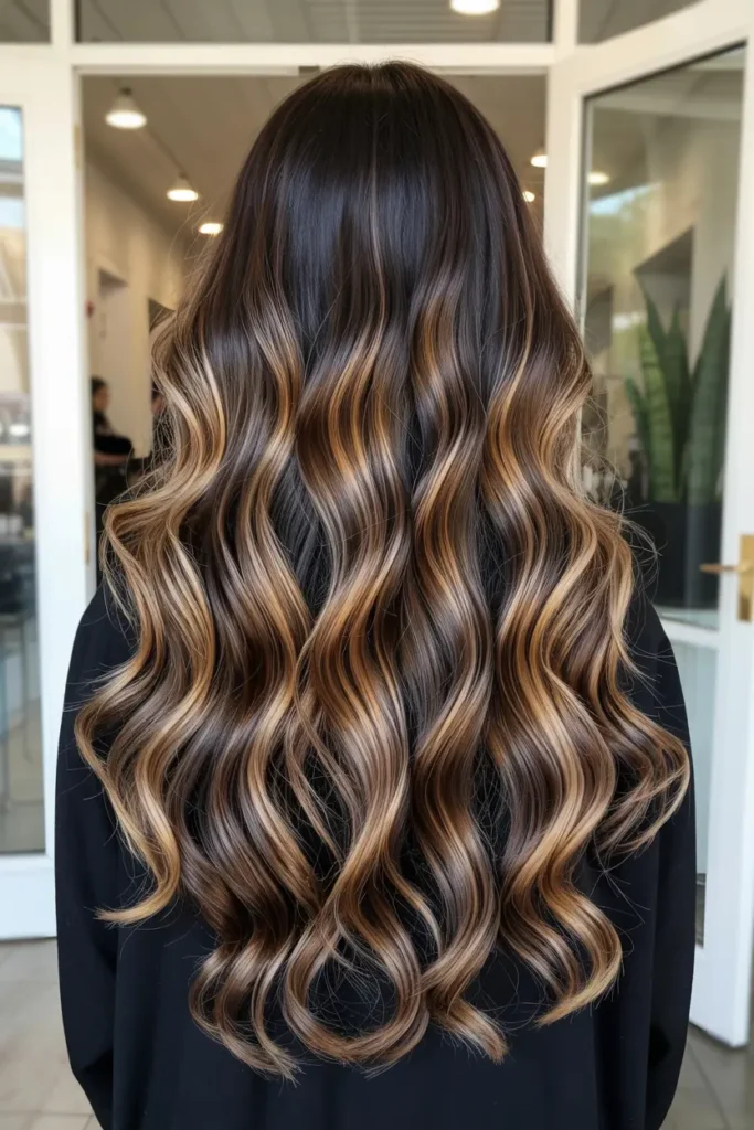 13. Dark Chocolate with Blonde Accents