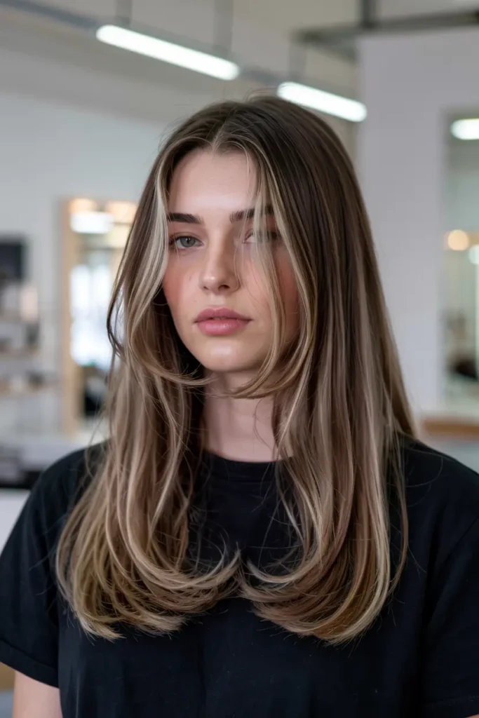 13. Face Framing Dark Ash Blonde