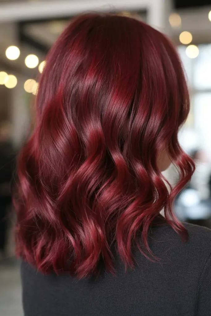 14. Dark Burgundy Velvet Finish