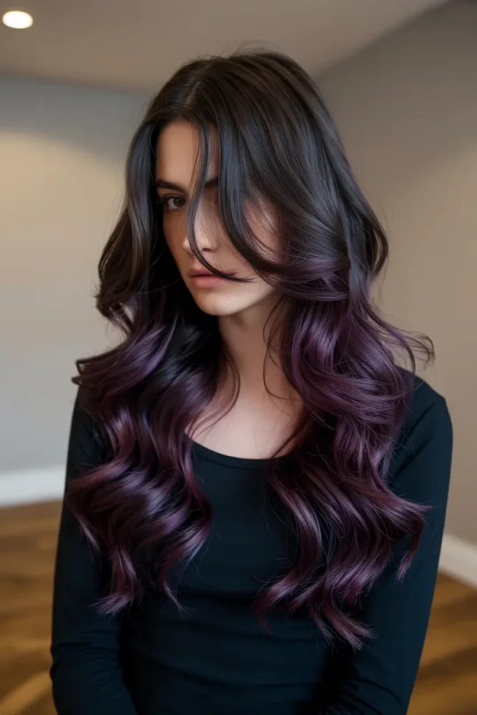 14. Eggplant Purple Highlights