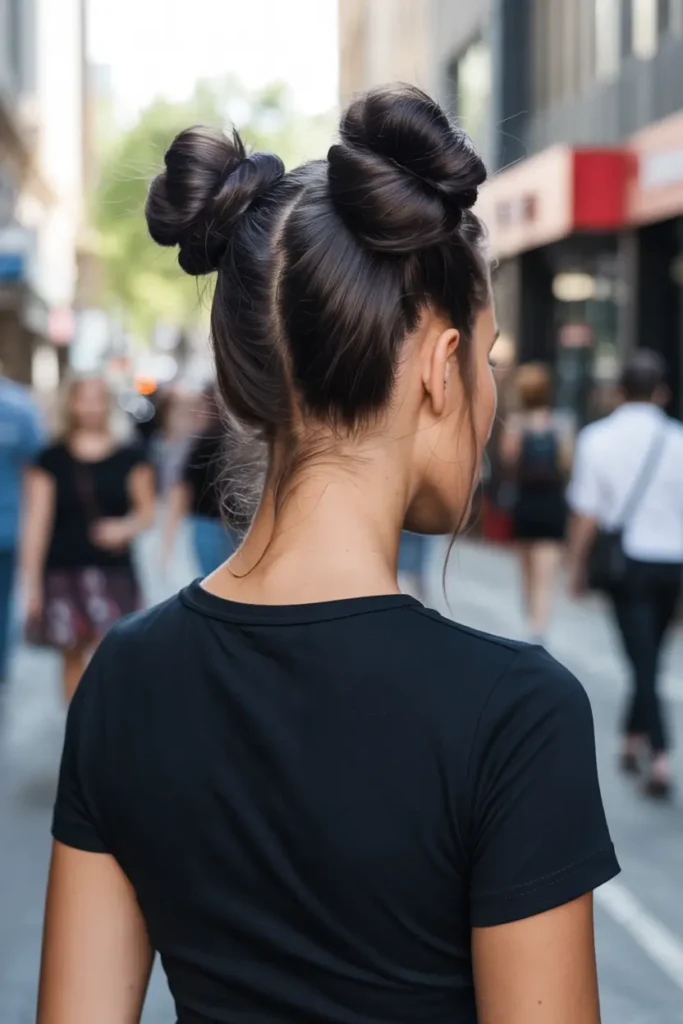 14. Messy Space Buns