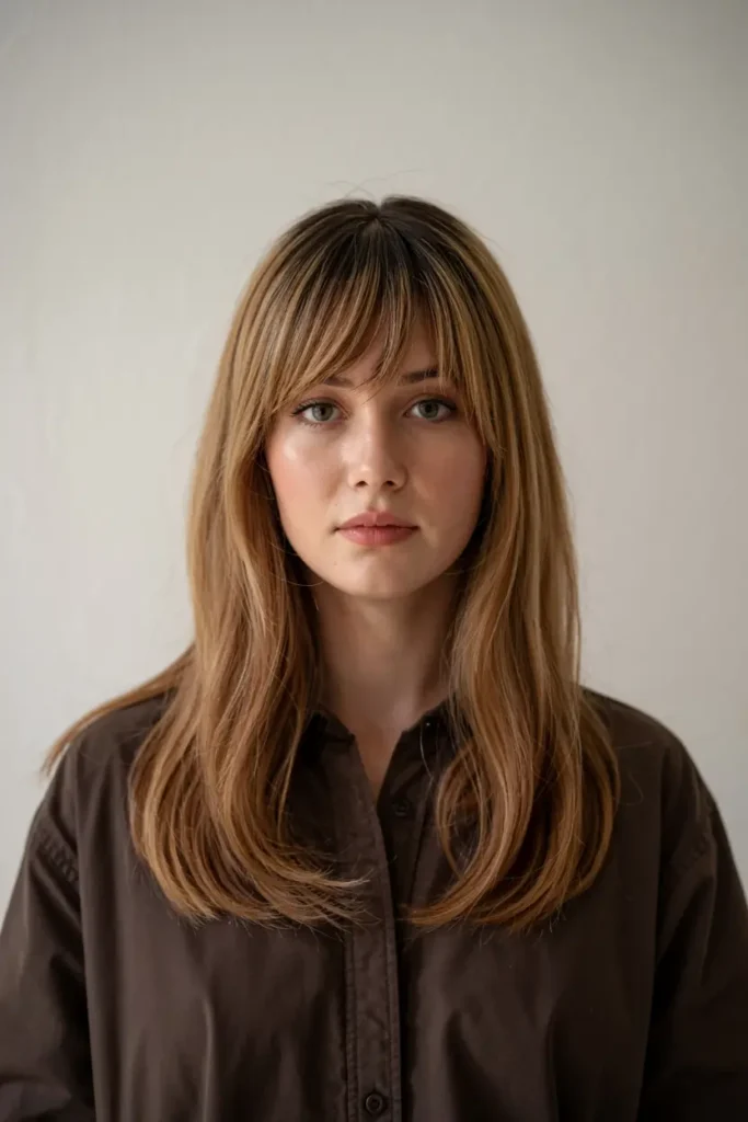 14. Sleek Straight Bangs Wig