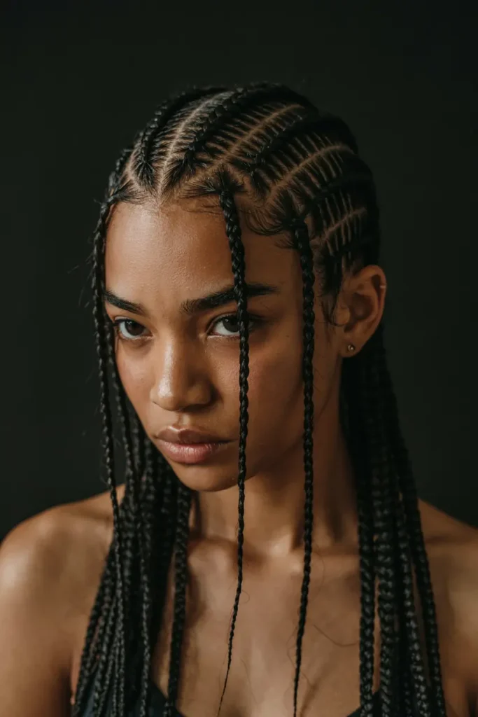 14. Zig Zag Cornrow Braids 1