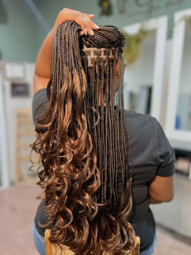 Undone Box Braids