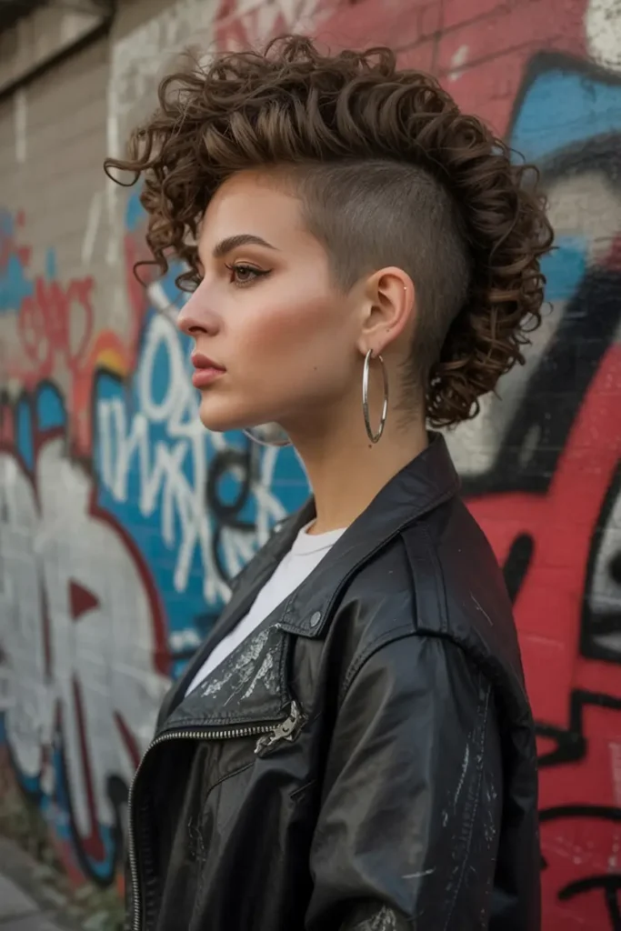 30 Best Curly Haircuts for Every Style and Length 15 15. Curly Mohawk Cut