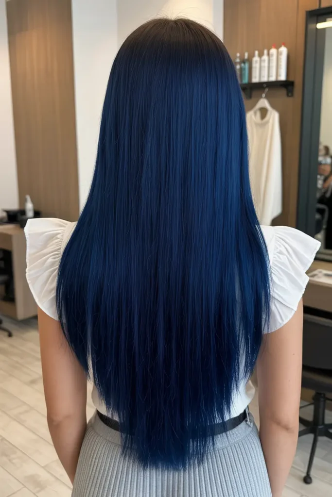 15. Dark Blue Velvet Finish