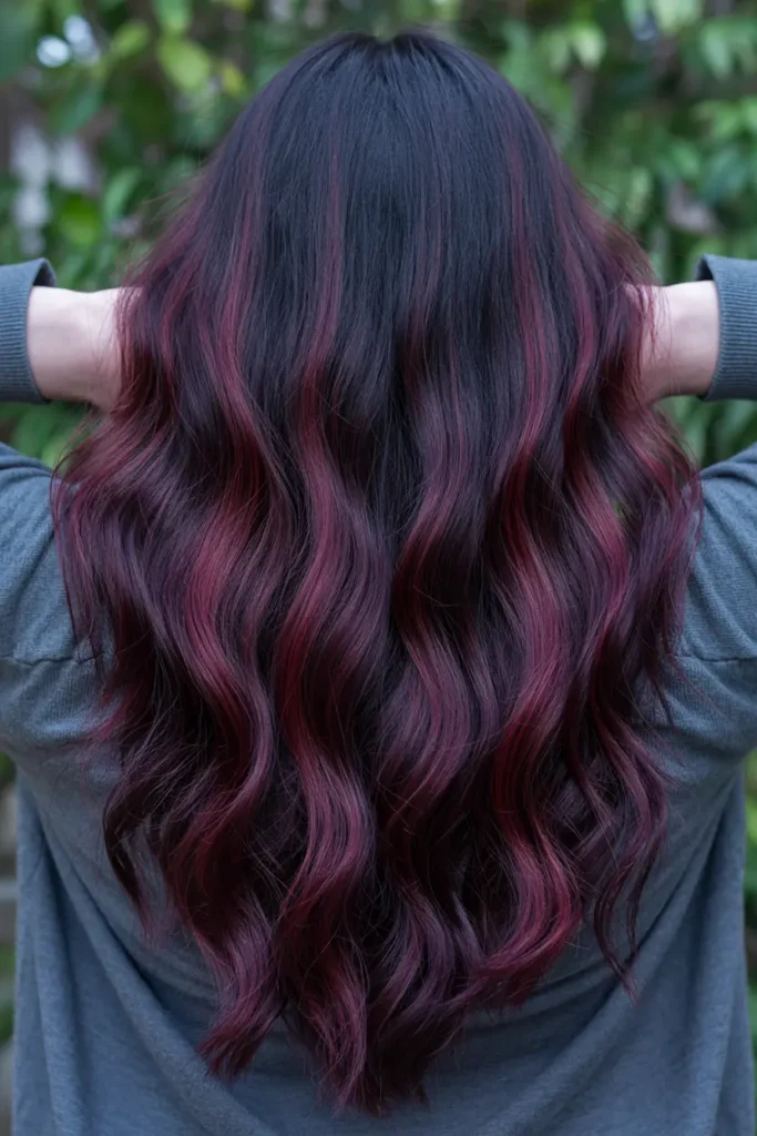 15. Dark Burgundy with Subtle Lowlights