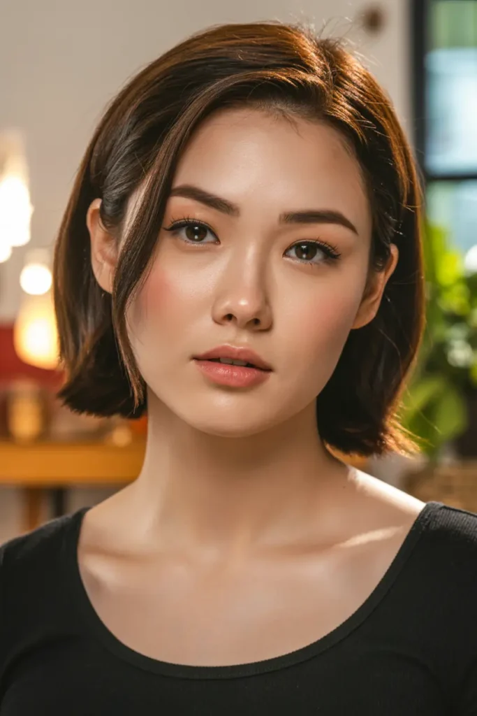 15. Korean Compact Chin Length Cut
