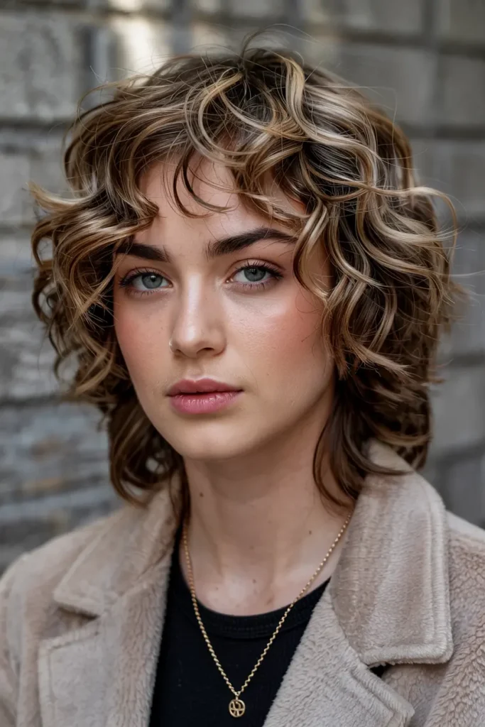 15. Shaggy Curly Mullet