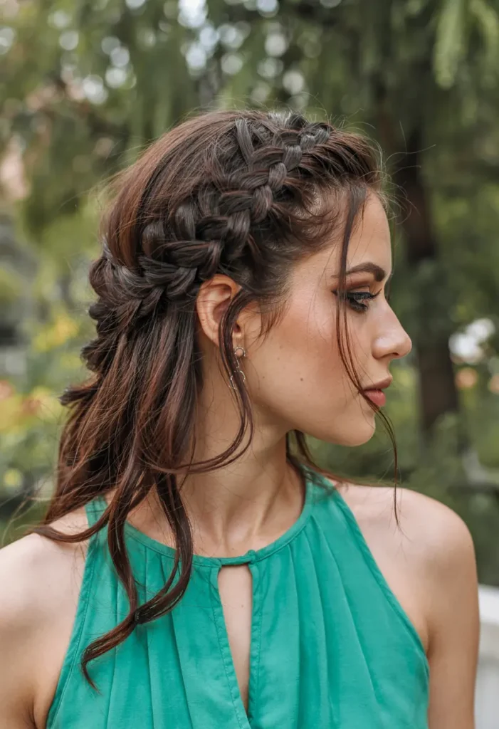 22 Top Step Cut hairStyles for a Modern Makeover 15 15. Side Braid for Step Cut Hair