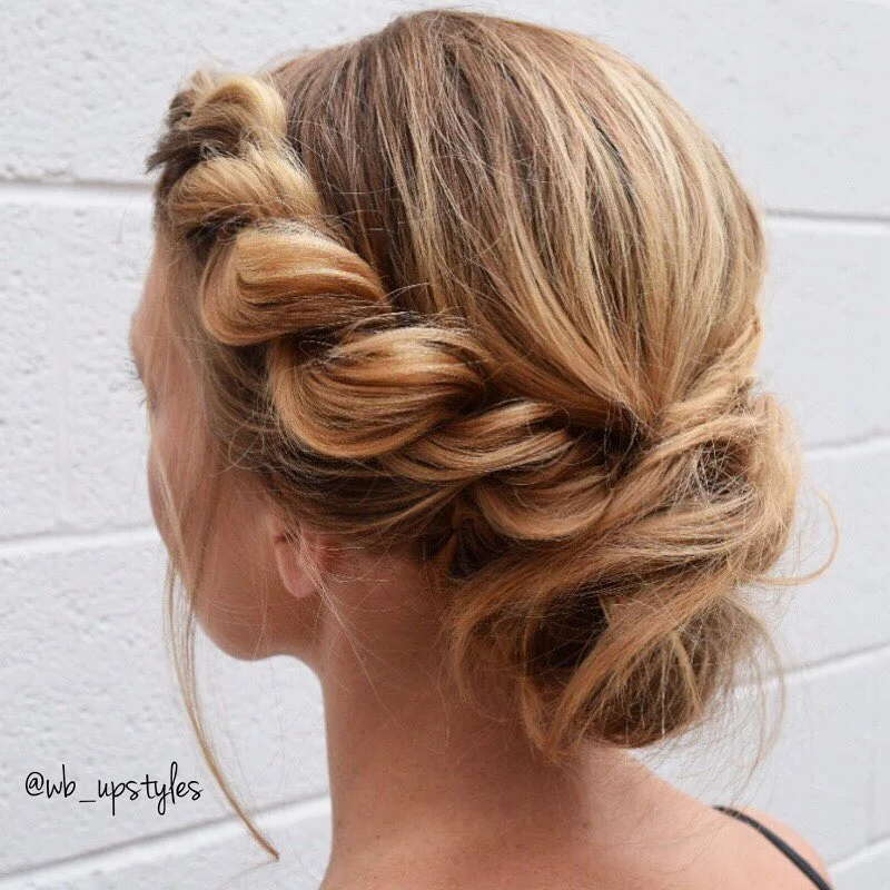 Simple Rope Twist Updo