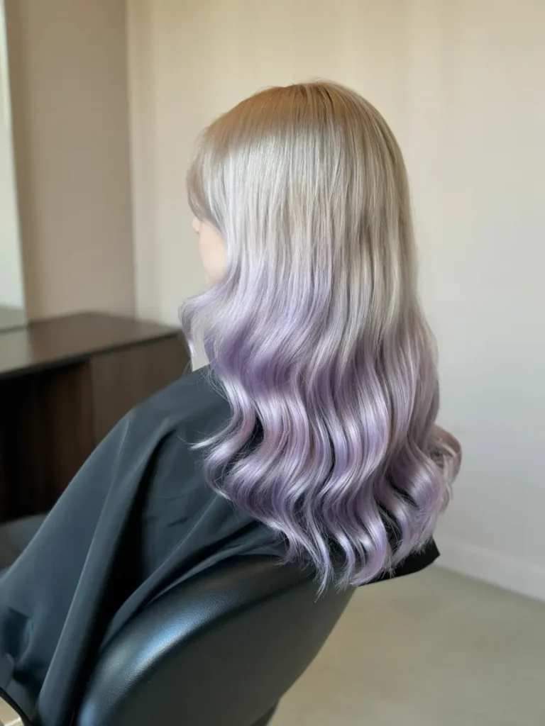 16. Cool Toned Purple Highlights