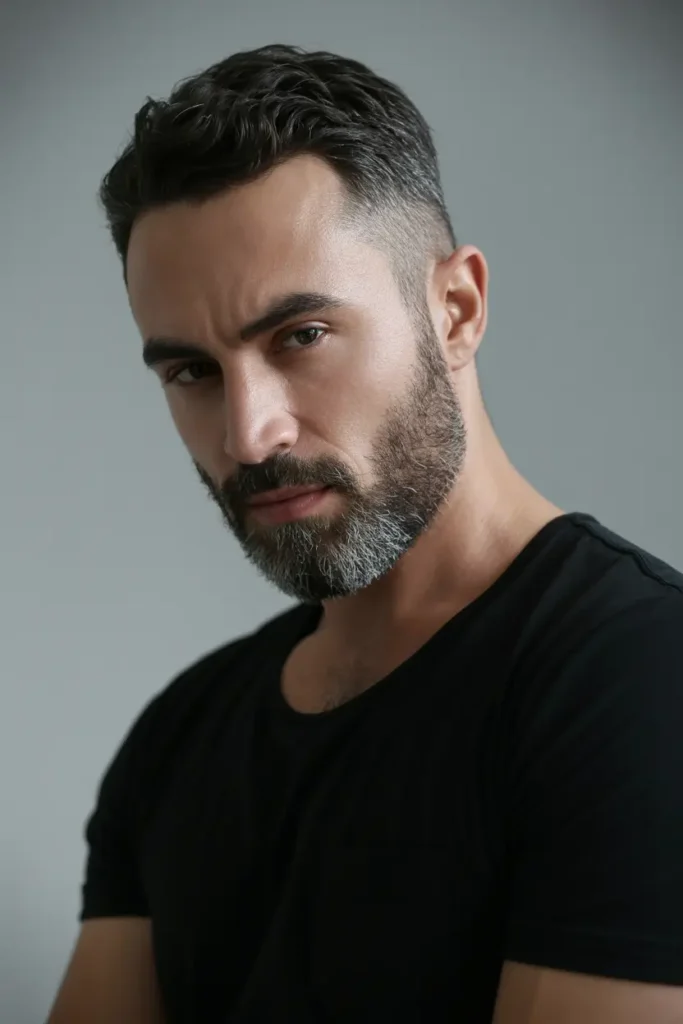 16. Short Sculpted Beard