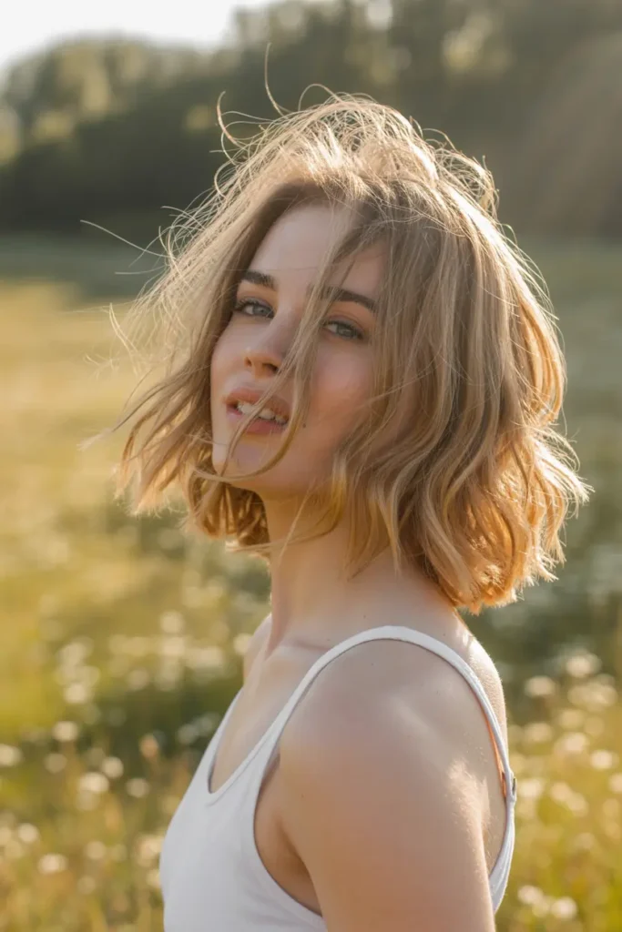 30 Feathered Bob Hairstyles That Are Totally Trending 17 17. Messy Feathered Bob