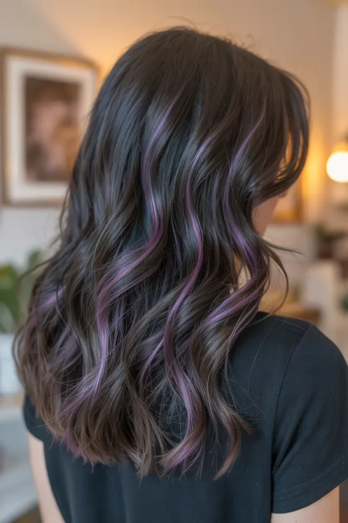 17. Purple Peekaboo Highlights