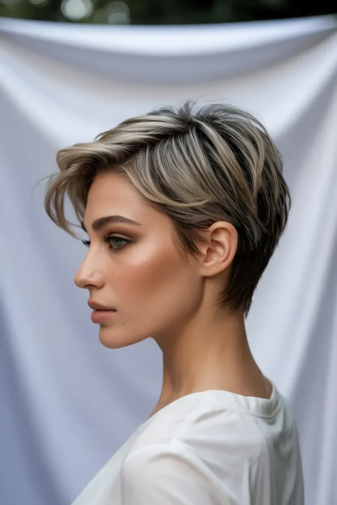 20 Pixie Cuts for All Face Shapes, Find Your Style 17 17. Textured Pixie with Fade