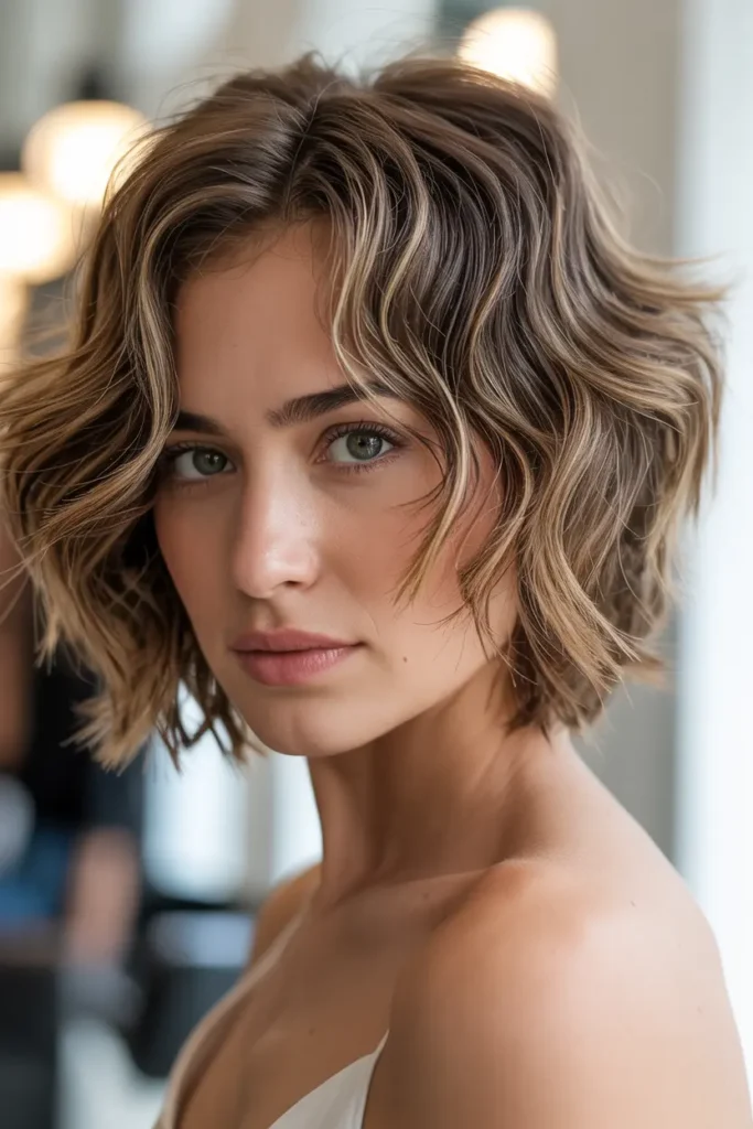 17. Textured Wavy Bob