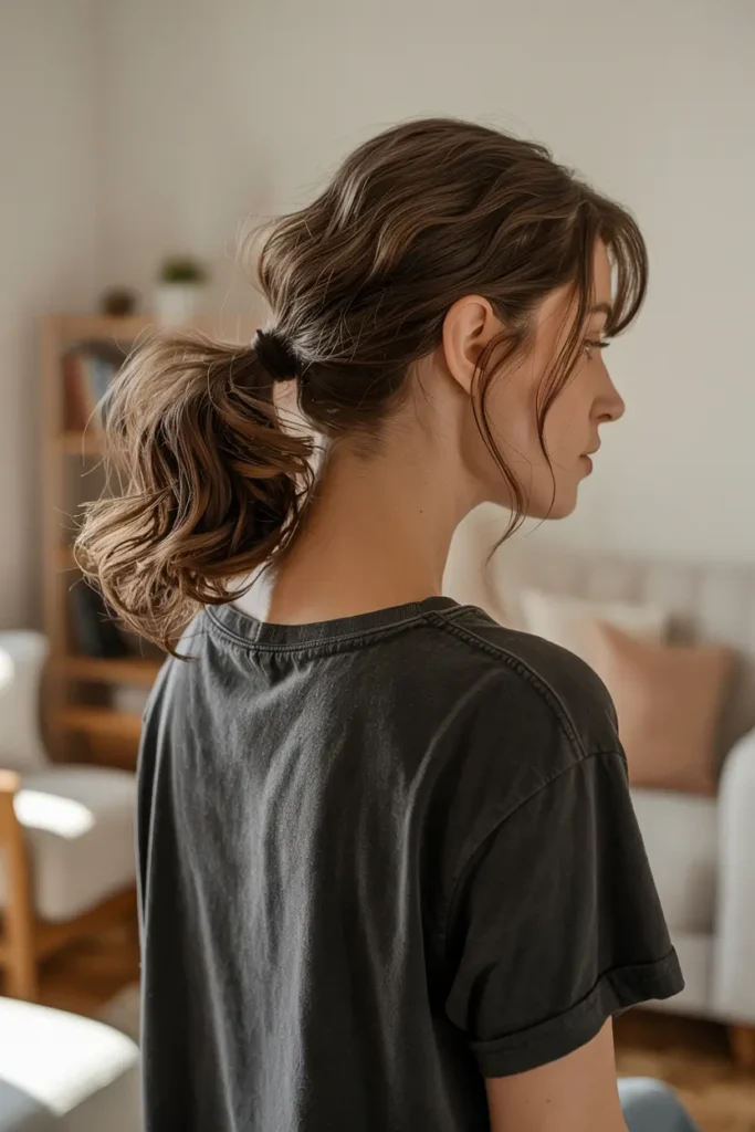 18. Loose Tendril Ponytail