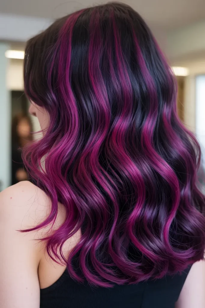 18. Magenta Purple Highlights