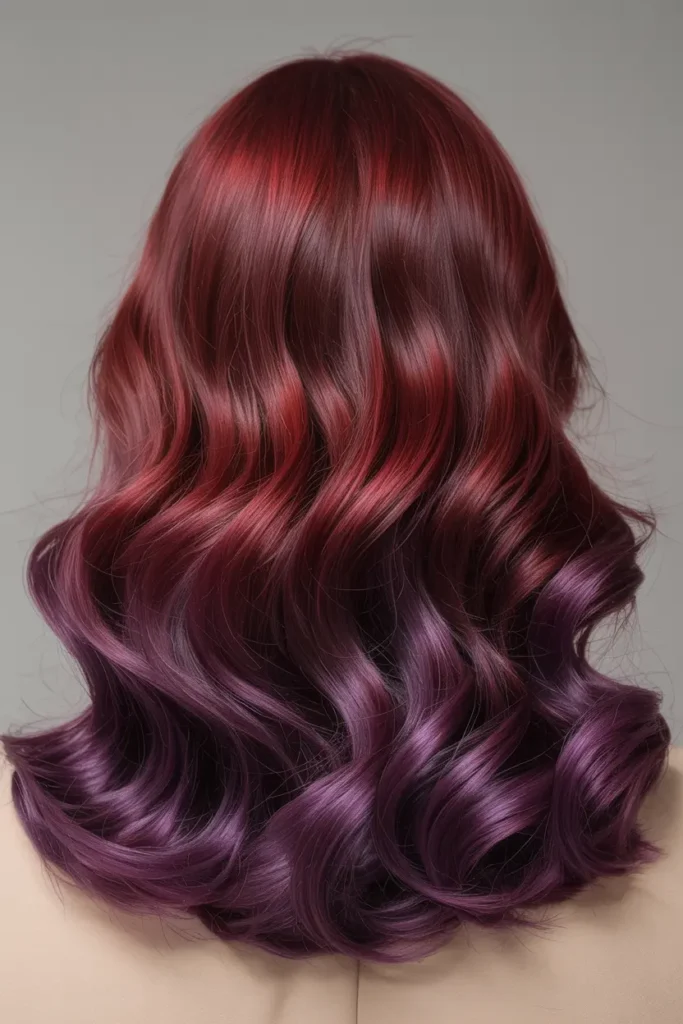 18. Red to Purple Ombre