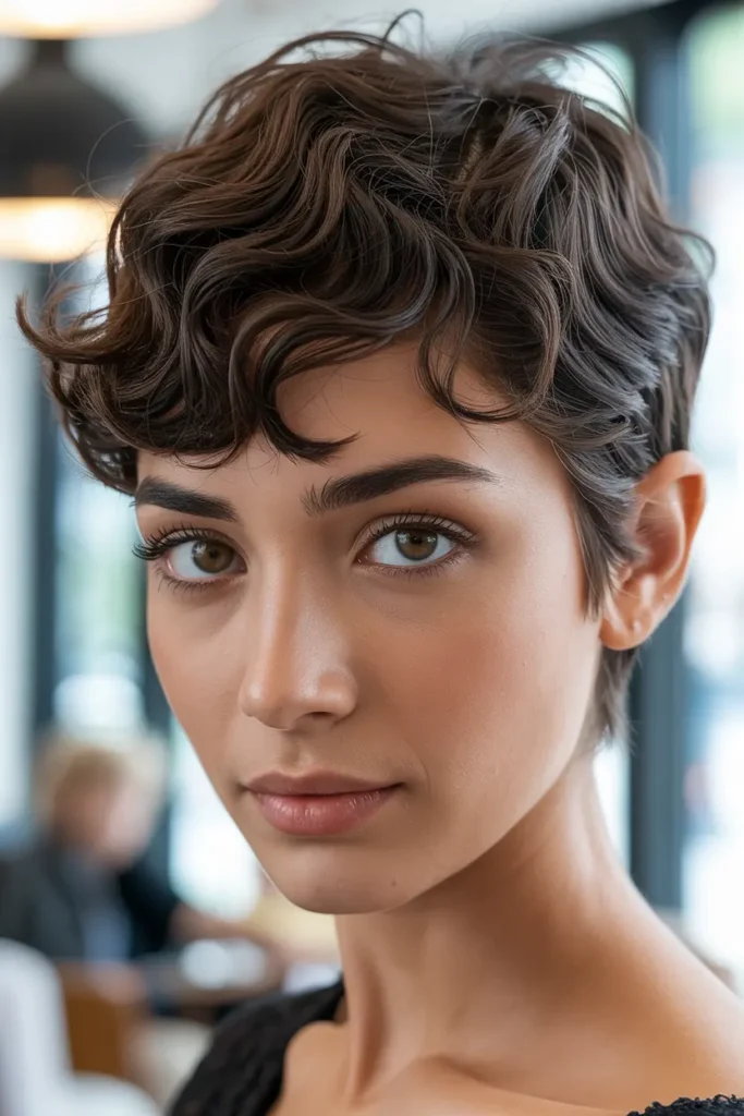 20 Pixie Cuts for All Face Shapes, Find Your Style 18 18. Wavy Pixie Cut