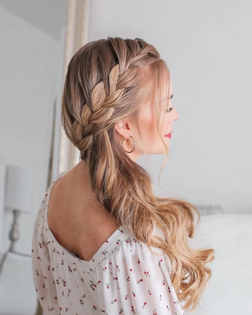 Side-Swept Messy Braid