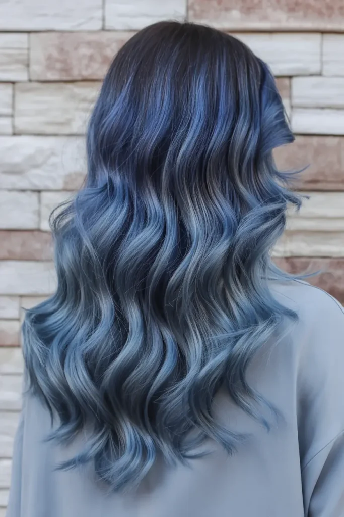 19. Dark Blue with Silver Accents
