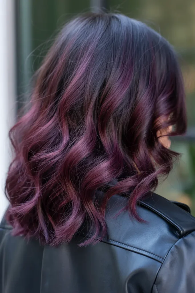 19. Dark Burgundy with Crimson Accents