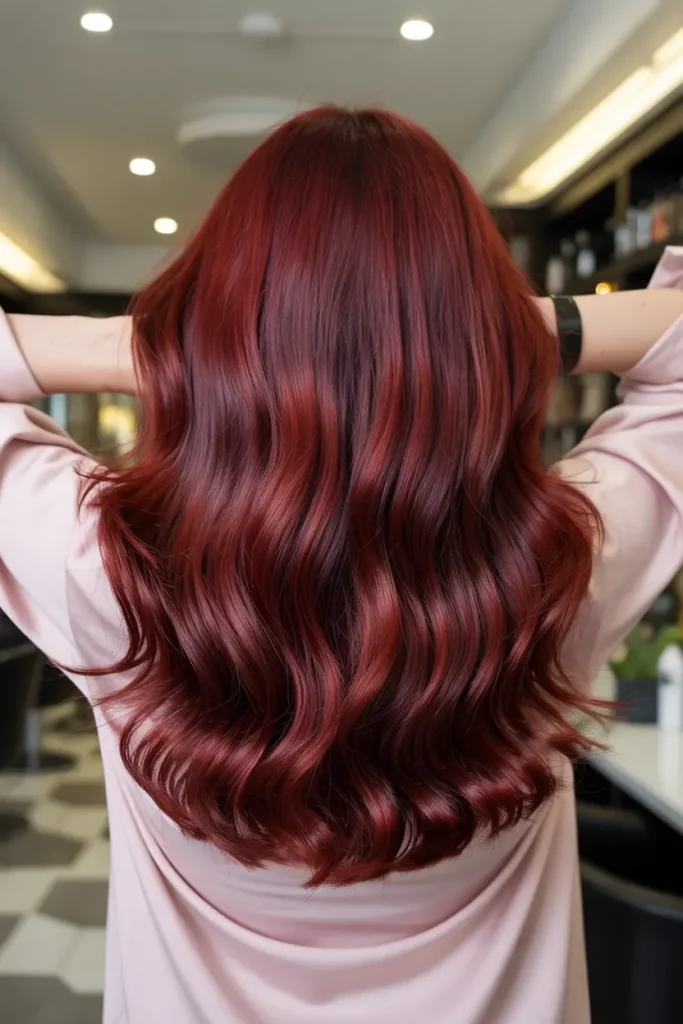 19. Dark Cherry with Crimson Accents