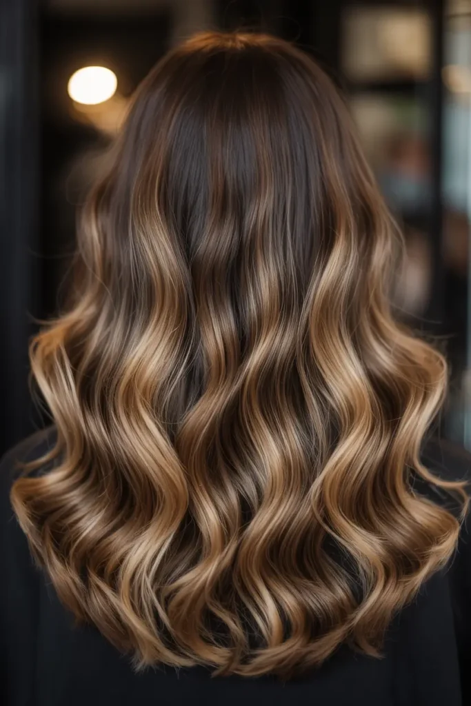 19. Dark Chocolate with Bronde Tips