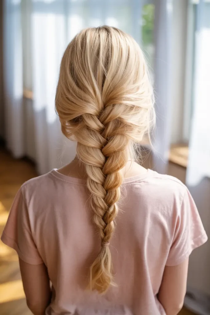 30 Trendy Hairstyles for Summer to Beat the Heat in Style 19 19. Fishtail Braid