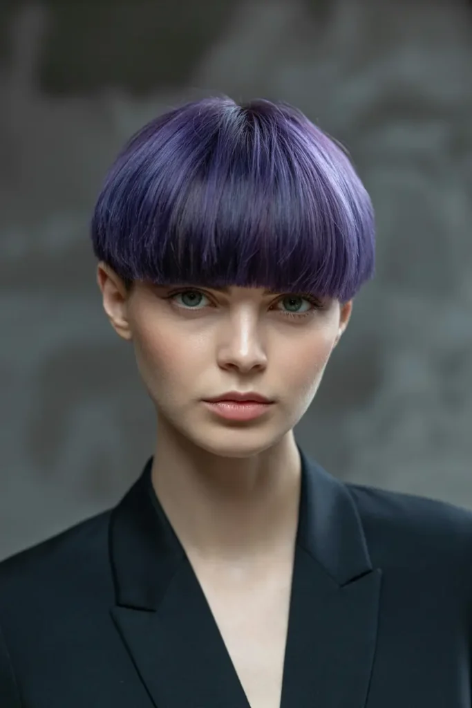 19. Purple Tinted Bowl Cut
