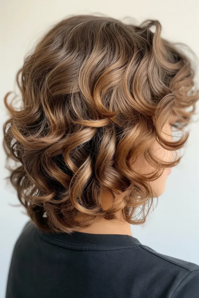 19. Shaggy Curly Messy Layers
