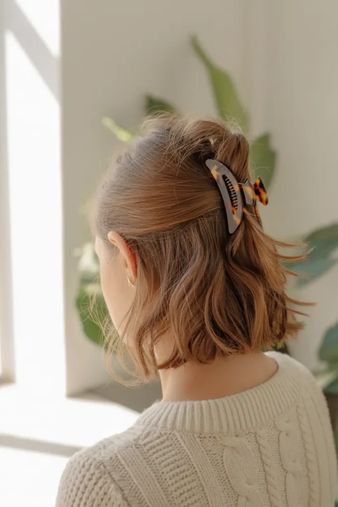 30 Easy Hairstyle Style Hacks for Every Hair Type 19 19. Use a Claw Clip for Instant Chic