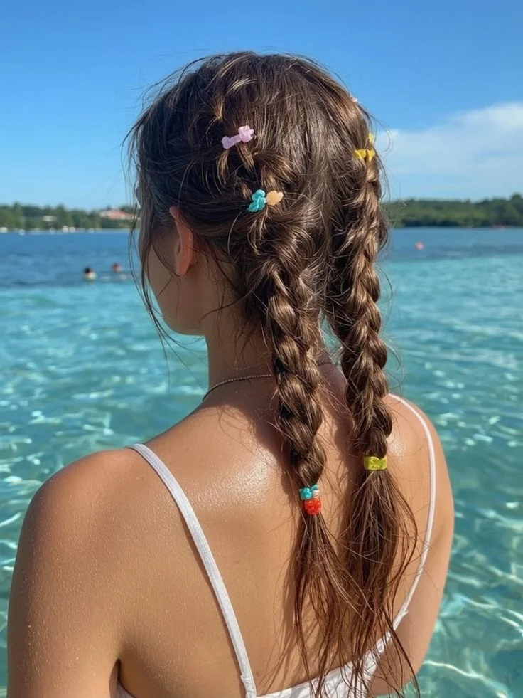 Double French Braids