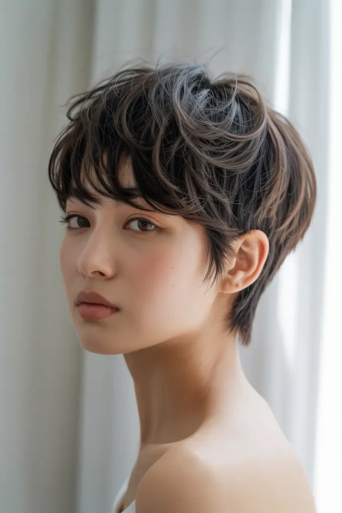 2. Korean Pixie Cut for Round Face