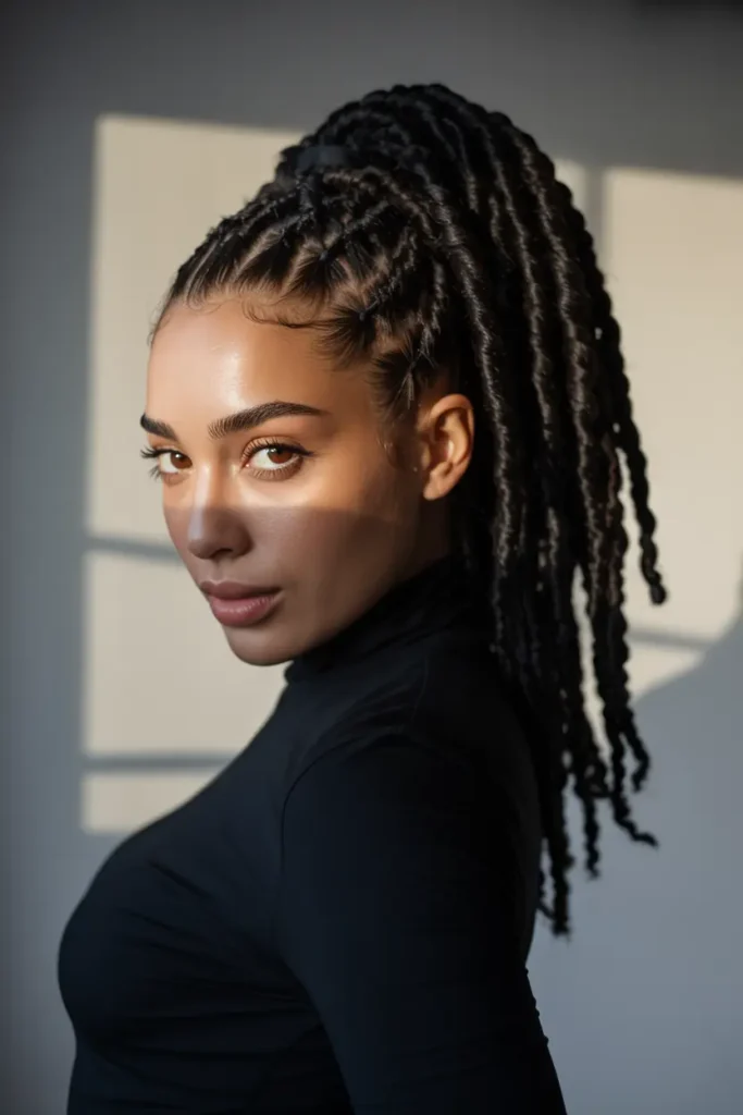 2. Passion Twists High Ponytail