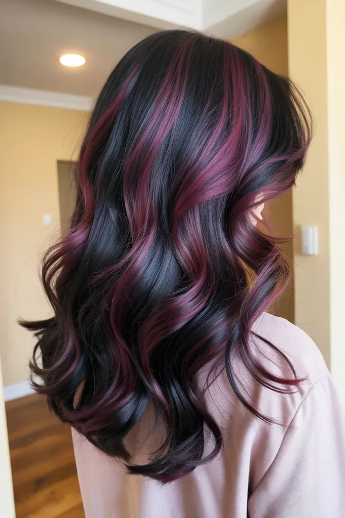 2. Plum Purple Highlights