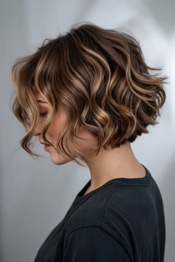 Messy Bob Hairstyles That Look Good on Everyone 2 2. Wavy Messy Bob