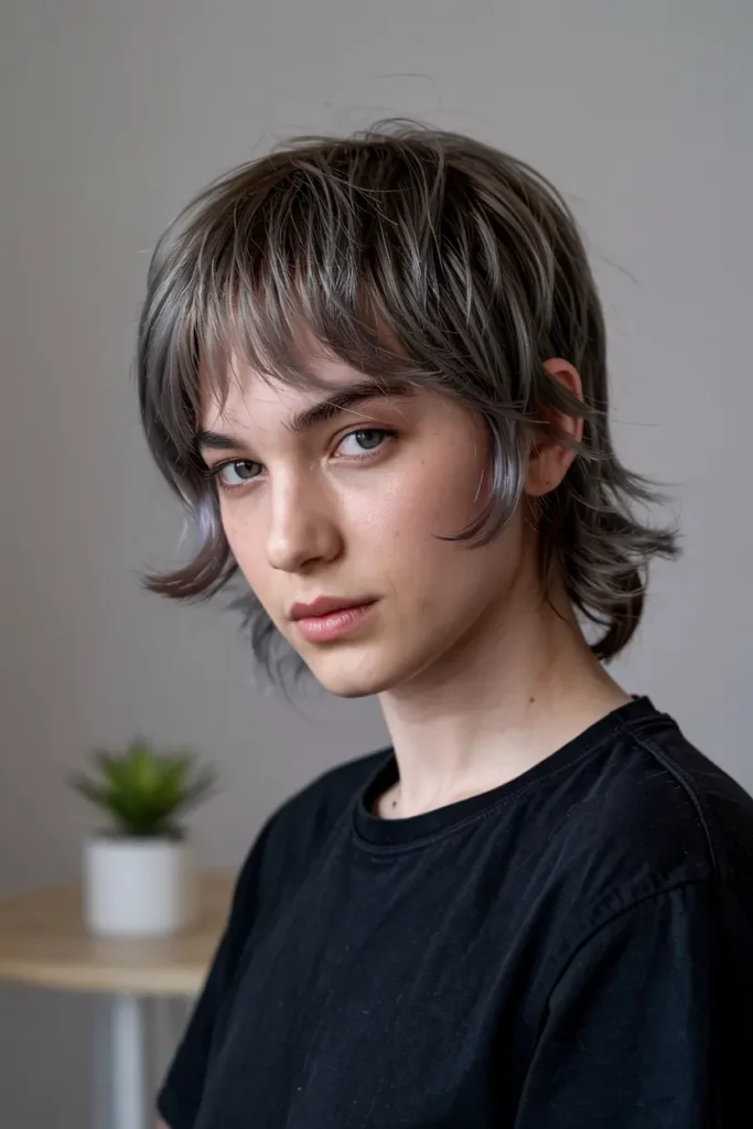 2.soft shagy mullet