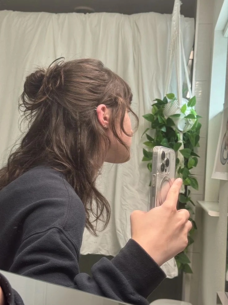 Textured Wolf Mullet Updo