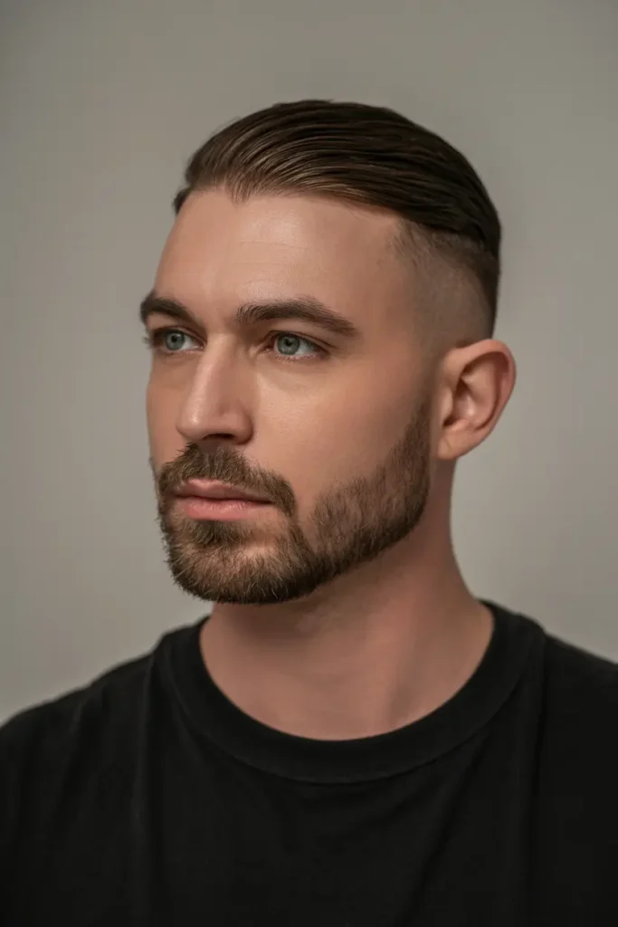 20. Short Beard with Sharp Edges
