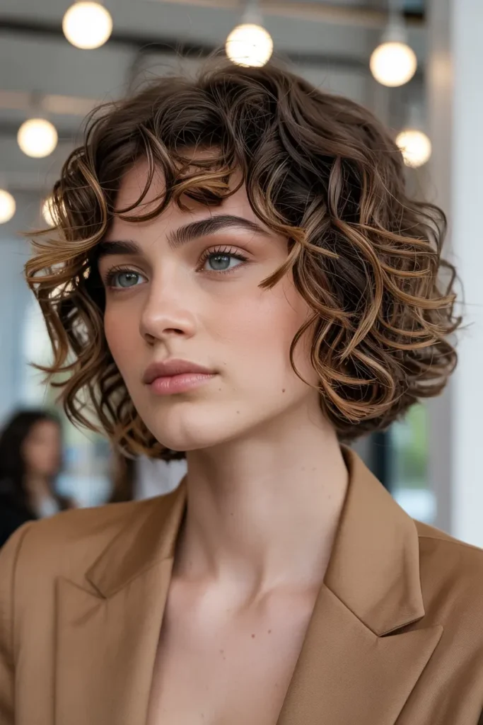 30 Best Curly Haircuts for Every Style and Length 23 23. Curly Bob with Blunt Ends