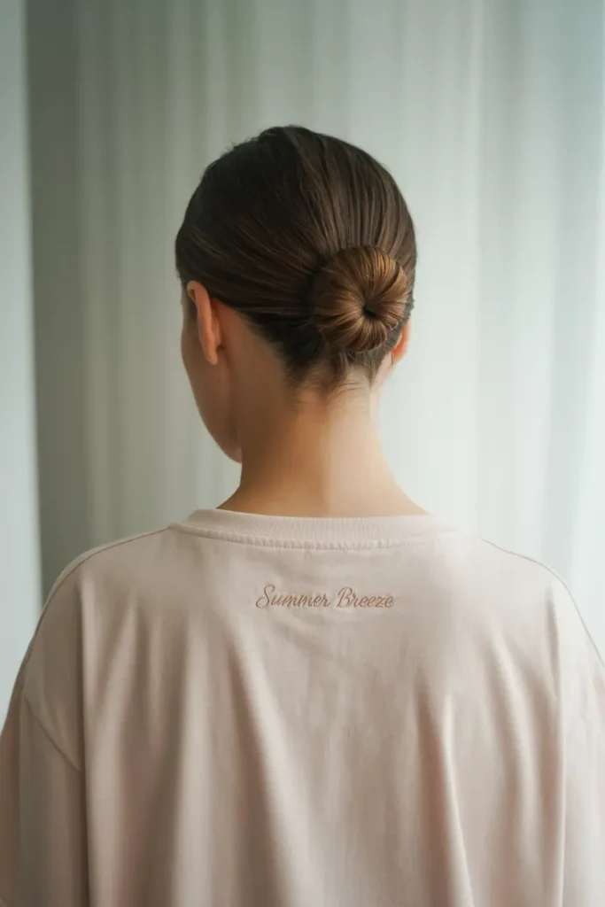 30 Trendy Hairstyles for Summer to Beat the Heat in Style 23 23. Slicked Back Bun