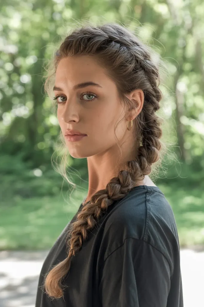 30 Easy & Stylish Hairstyles for Frizzy Hair That Actually Work 25 25. Loose Fishtail Braid