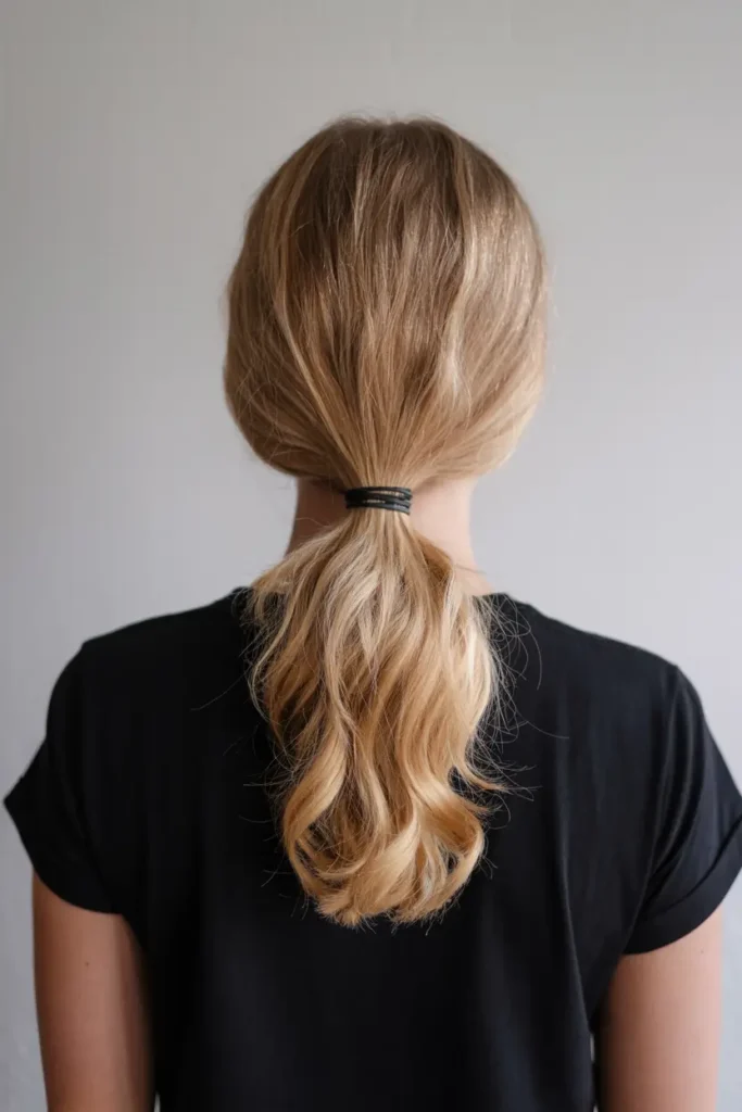 30 Easy Hairstyle Style Hacks for Every Hair Type 26 26. Use a Small Elastic to Tighten Loose Ponytails