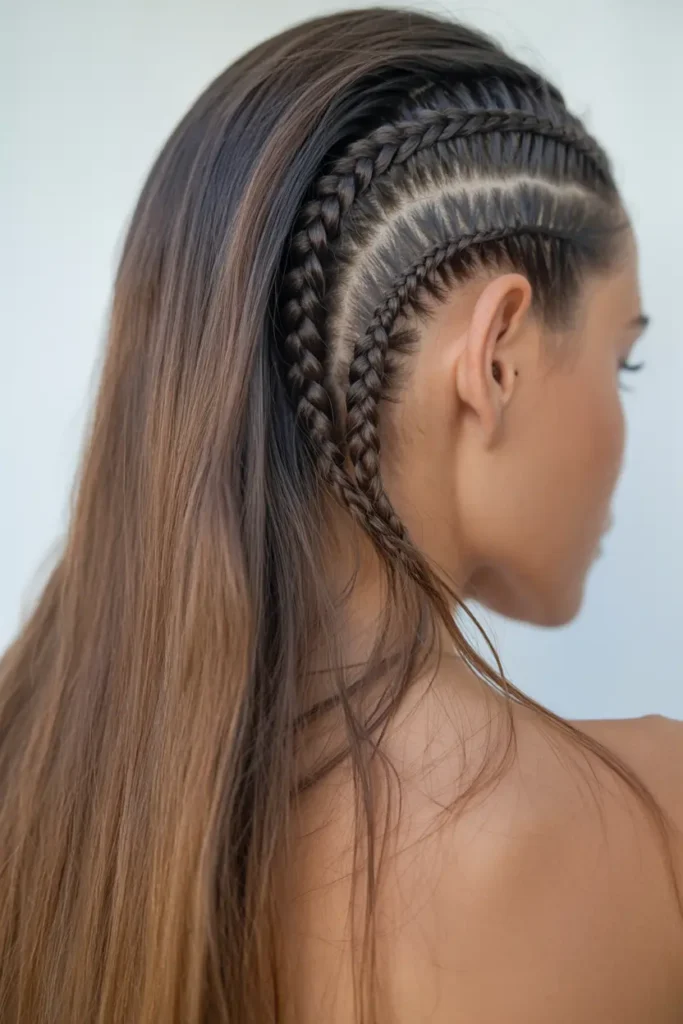 30 Easy Hairstyle Style Hacks for Every Hair Type 27 27. Create a Fake Undercut with Braids