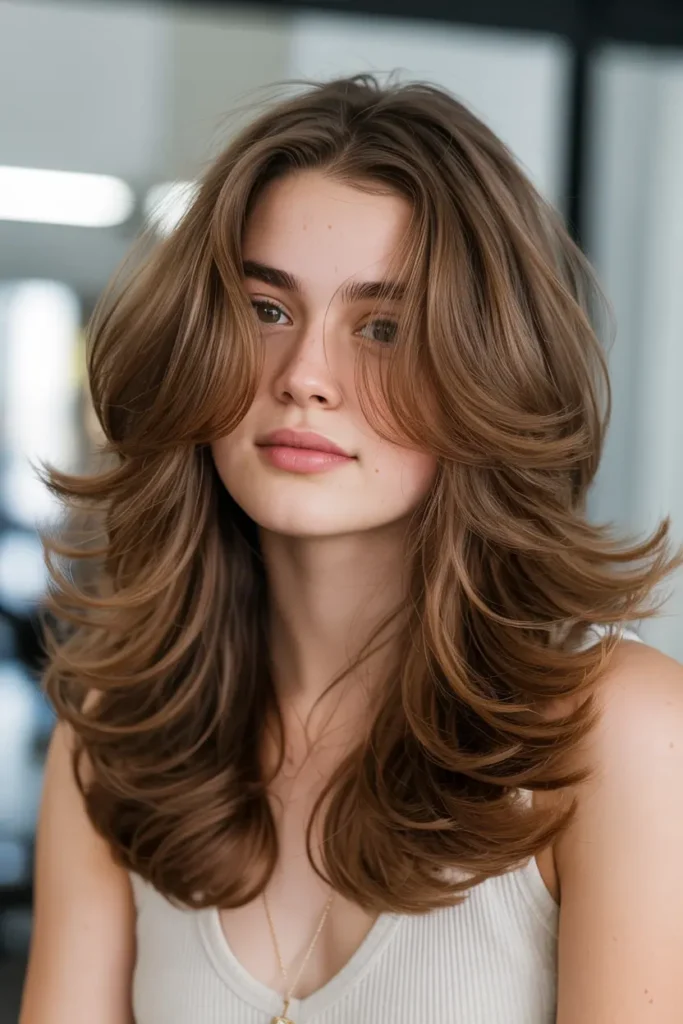 30 Layered Haircuts for More Volume and Style 27 27. Heavy Layers for Thick Hair